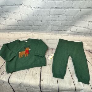Little Me Holiday Knit Outfit
